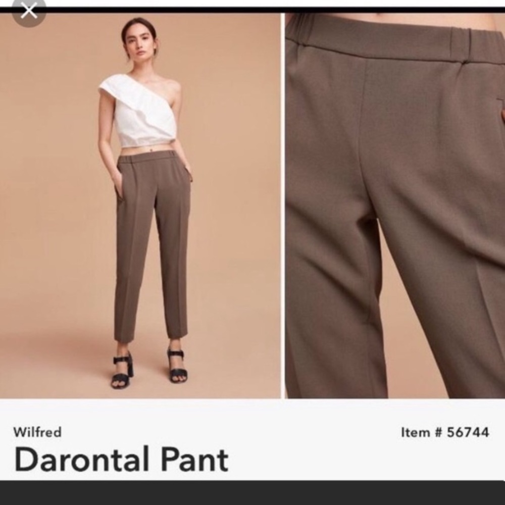 NEW WILFRED DARONTAL CROPPED STRAIGHT LEG PANTS